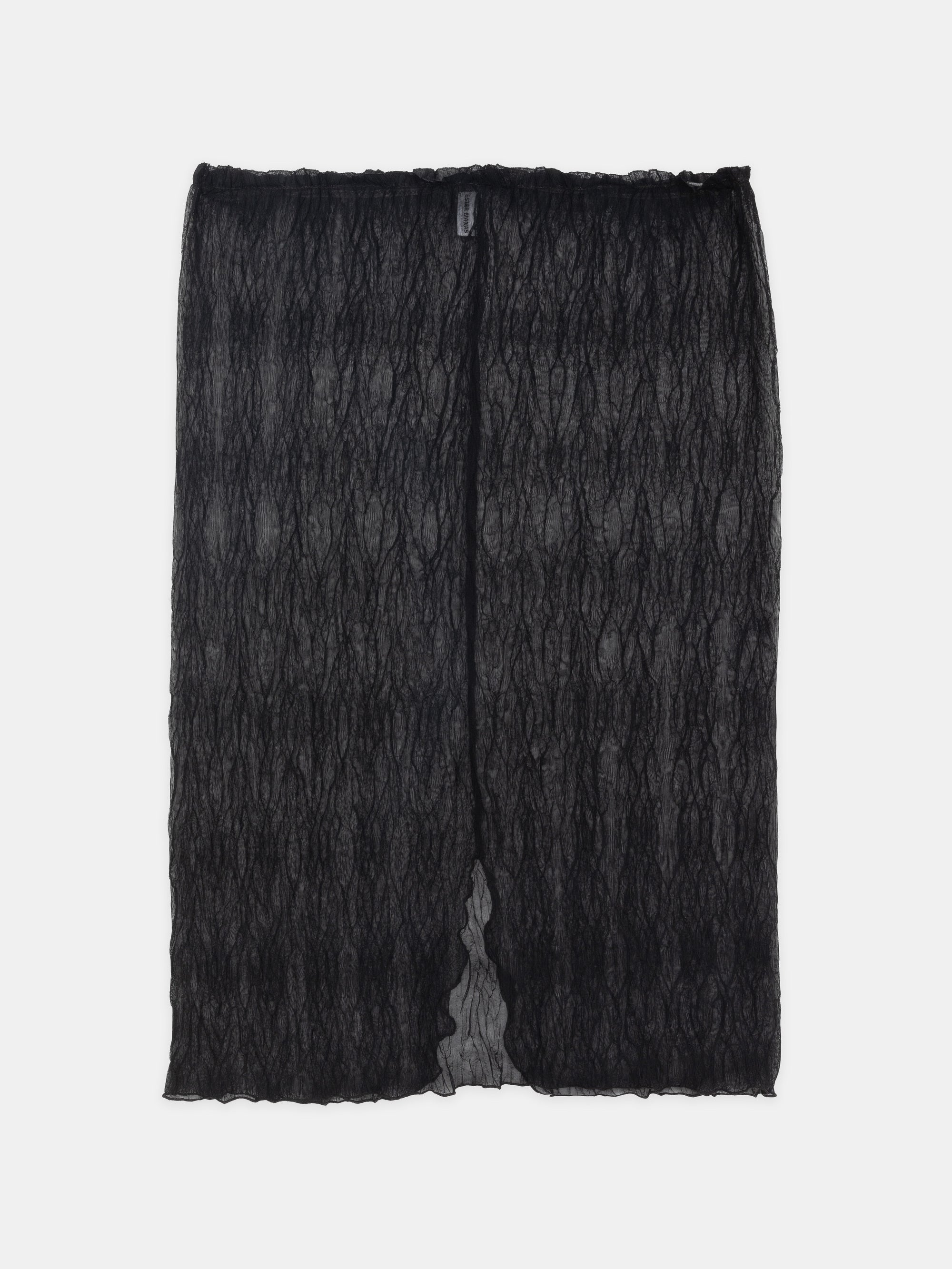 Ester Manas Black Crumpled Easy Skirt jupe noire midi
