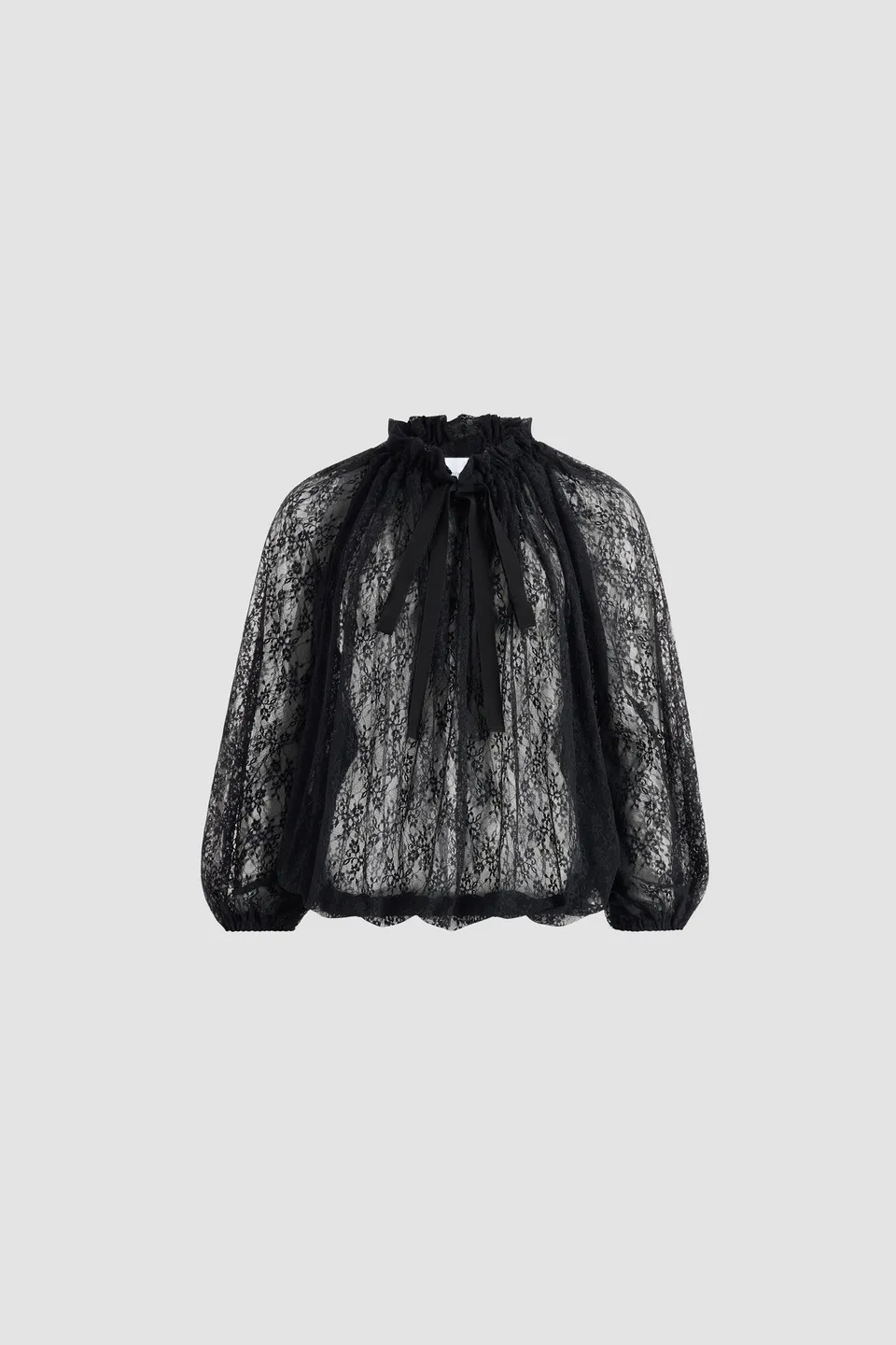 Patou Iconic JE174 top dentelle jersey noir