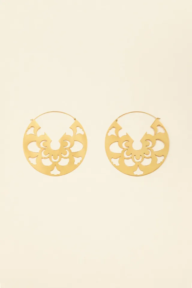 Patou Jewellery boucles A21JW0641000299G créoles doré ajouré