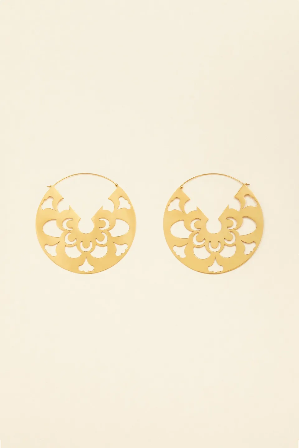 Patou Jewellery boucles A21JW0641000299G créoles doré ajouré