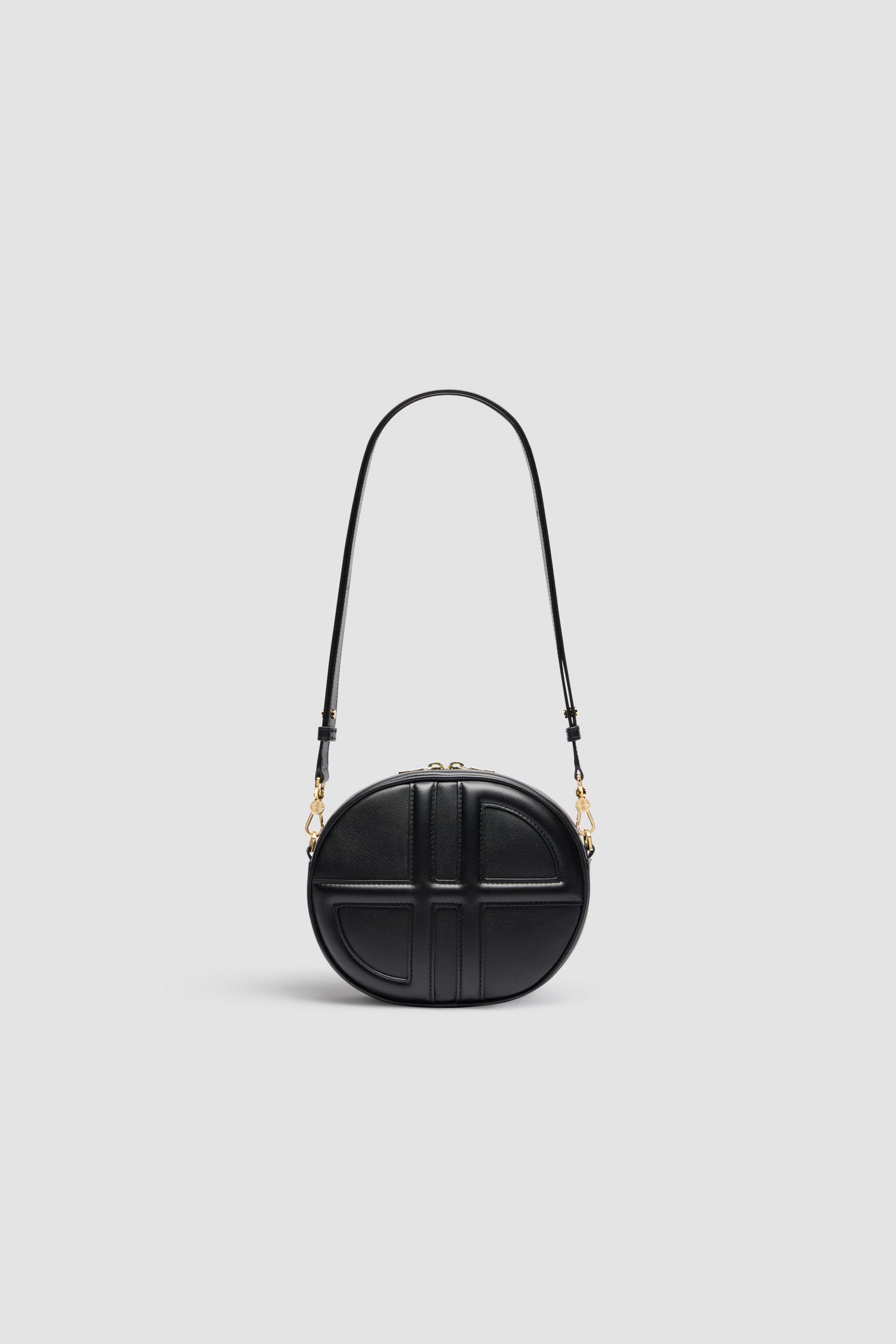 Patou Le JP sac cuir noir 21 cm