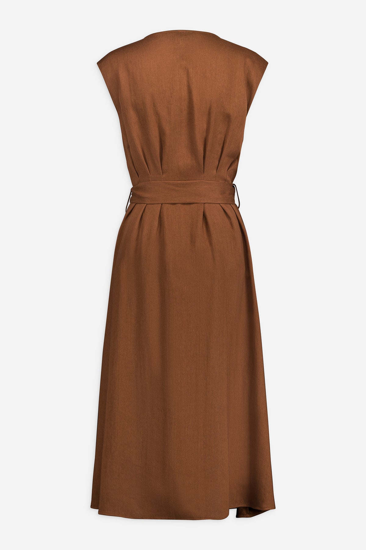 Paul & Joe Shanghai robe midi en lin sans manches