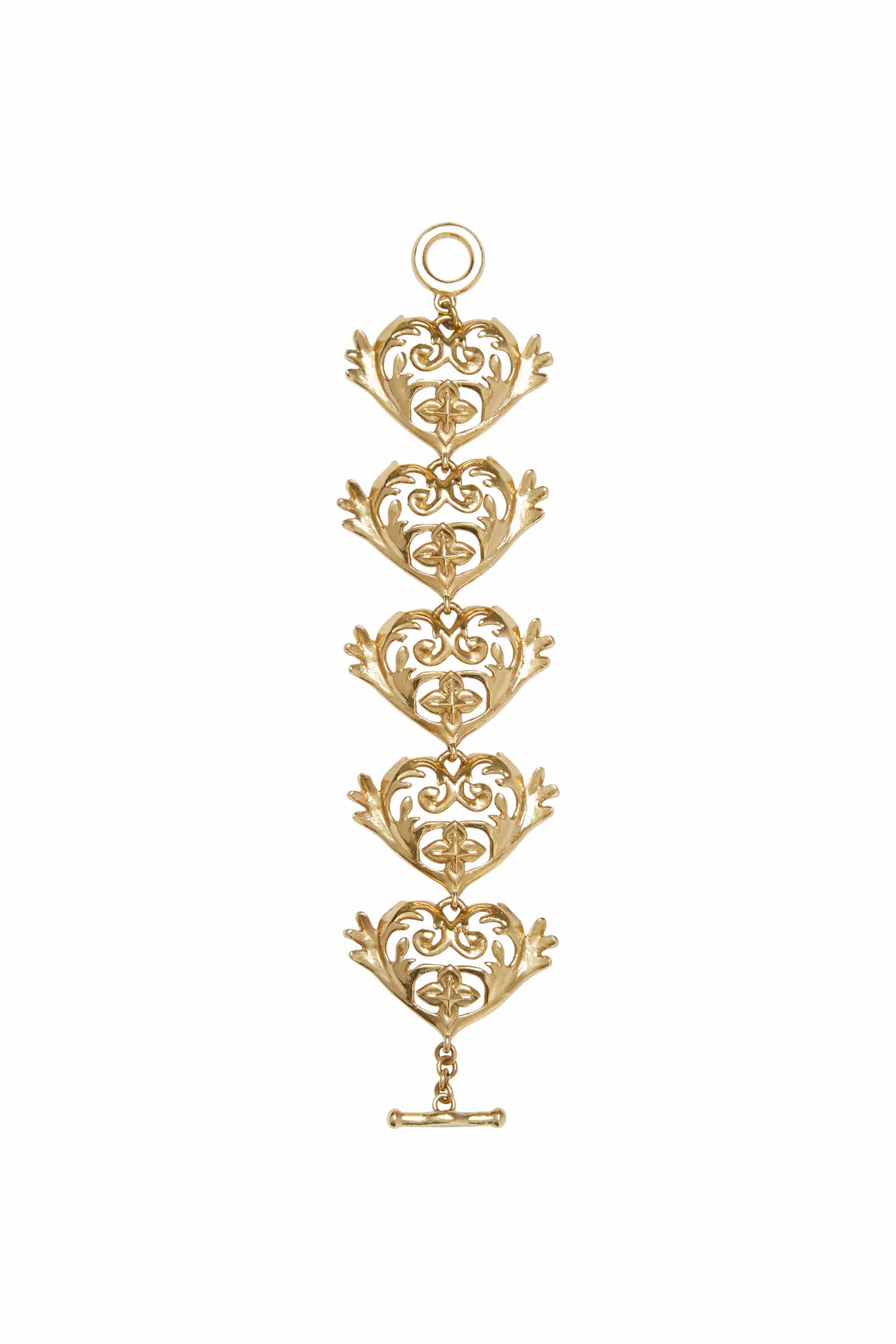 Alemäis Django bracelet cœur filigrane doré taille unique