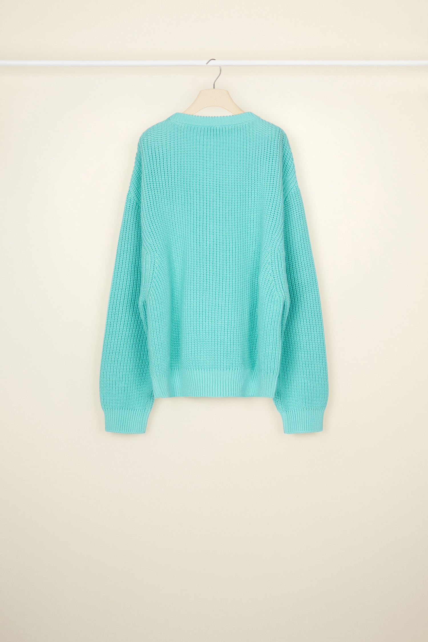 Patou P22KN0818044702G pull laine Water Green oversize