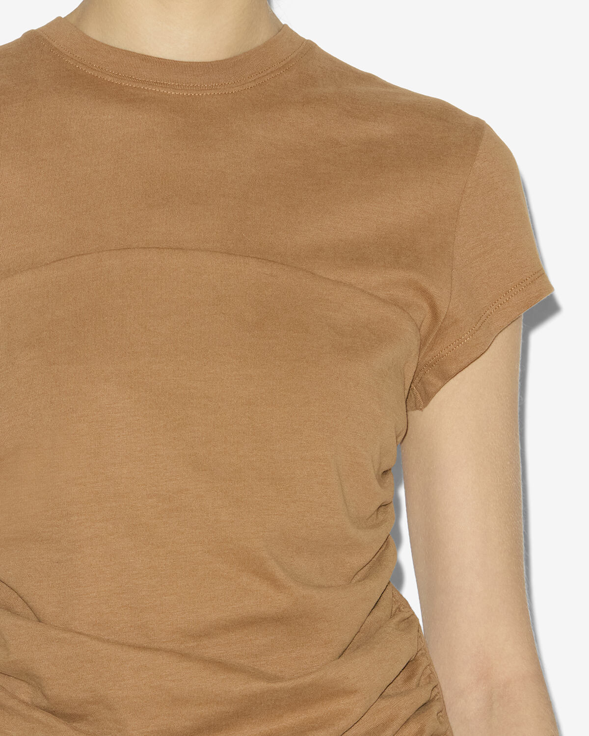 Isabel Marant Maelie TS0275FA-A1N41I T-shirt caramel froncé