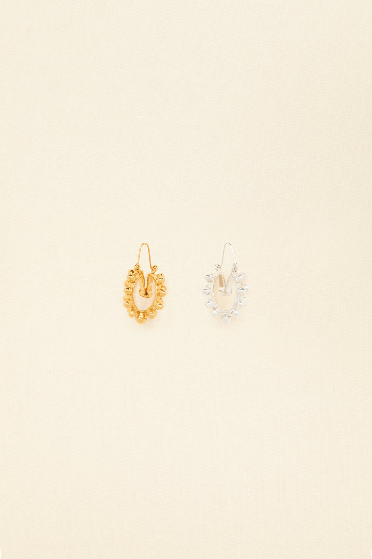 Patou A20JW0391000298S créoles perles doré argenté