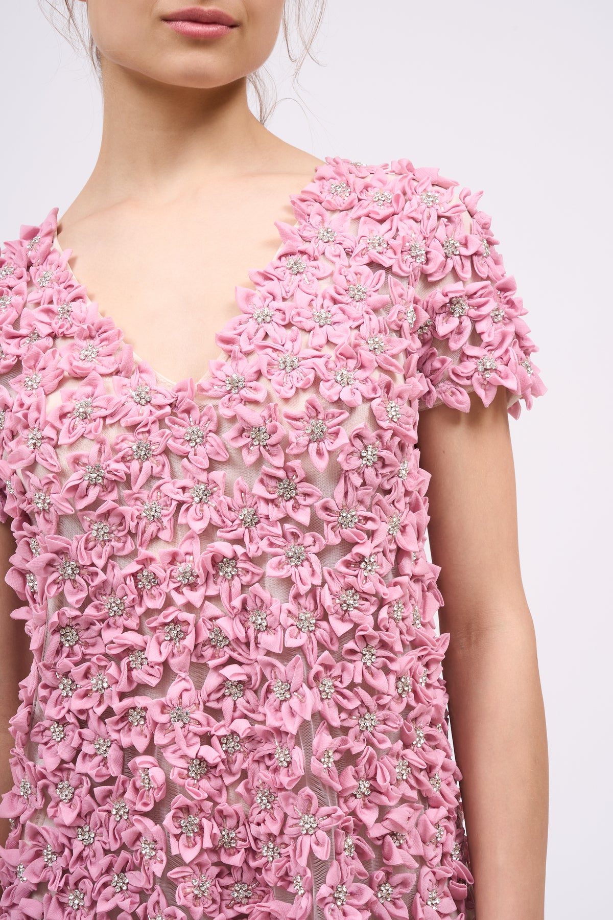 Paul & Joe Robes Robe courte Ispahan broderie fleurs strass