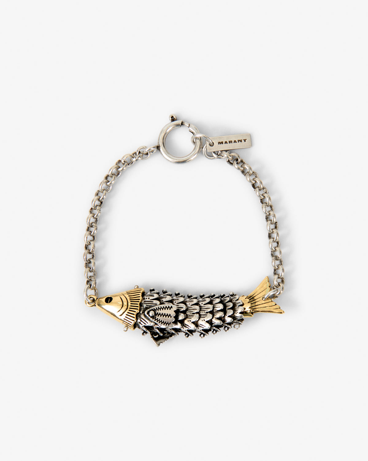 Isabel Marant Bijoux River BR0184HA bracelet argenté-doré T1