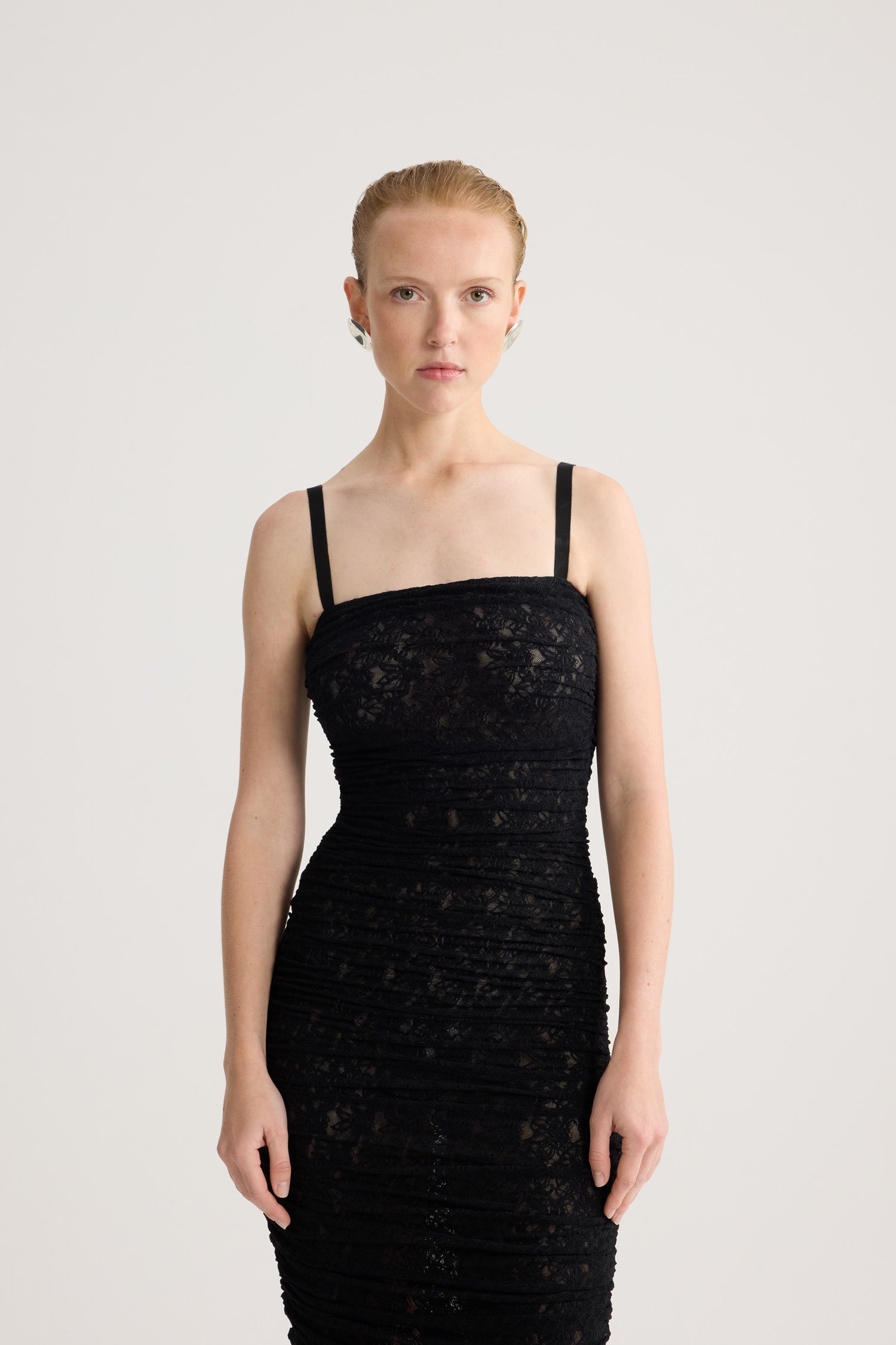 Patou P26JE2419965999B robe dentelle noire mini