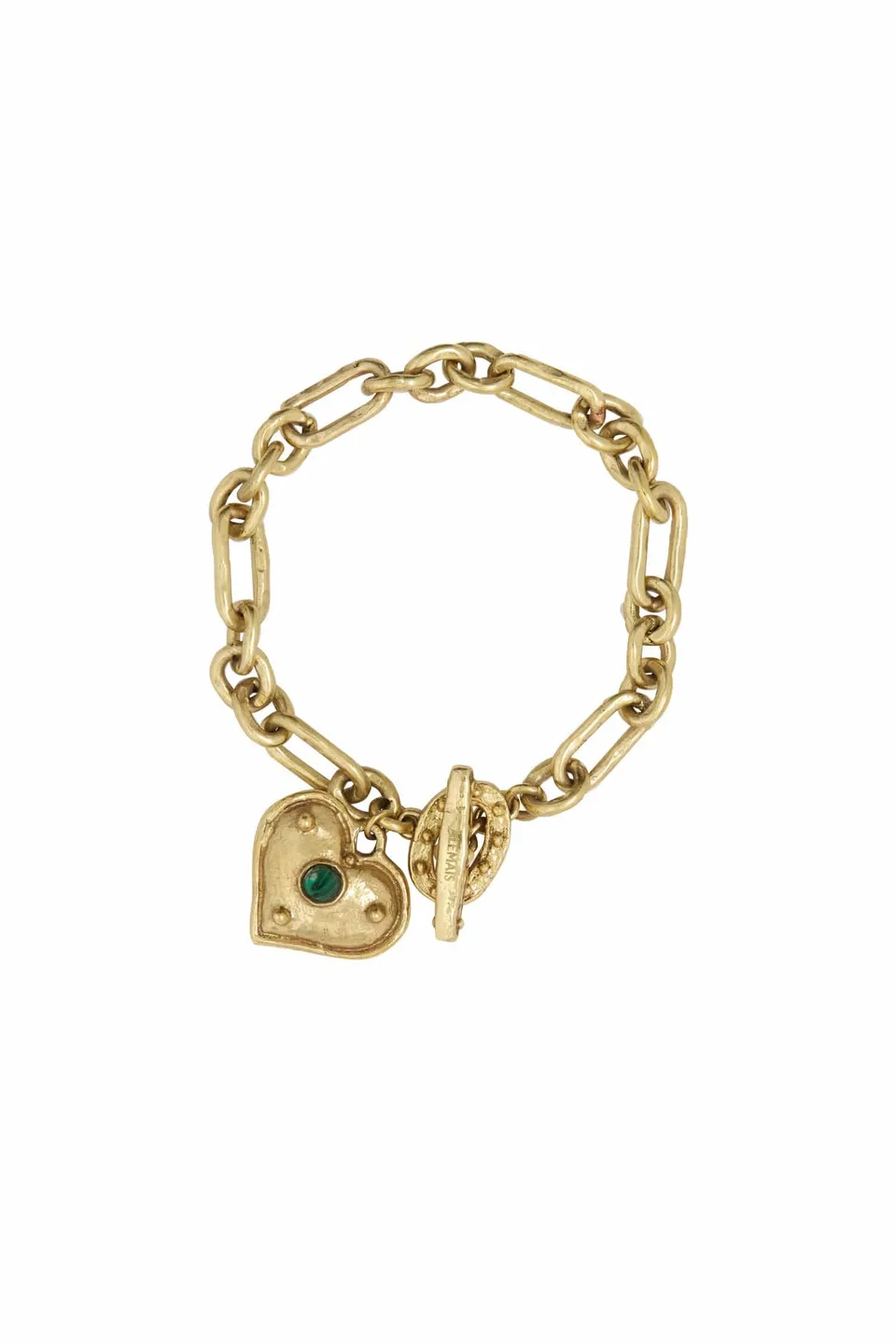 Alemäis Jem bracelet coeur malachite taille unique