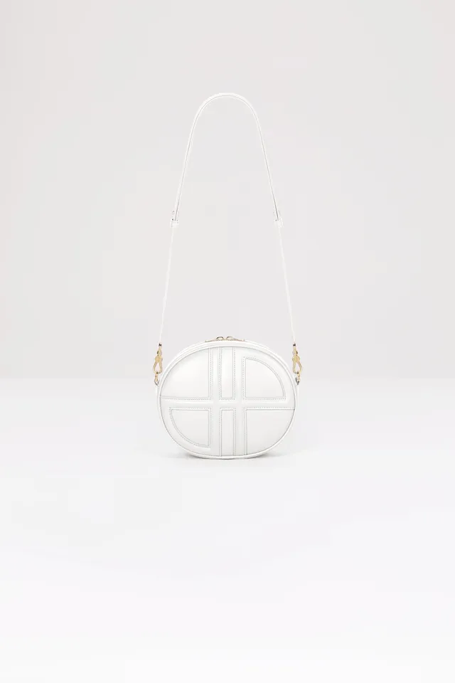 Patou Le JP H23BA004 sac cuir blanc Avalanche TU monogramme 3D