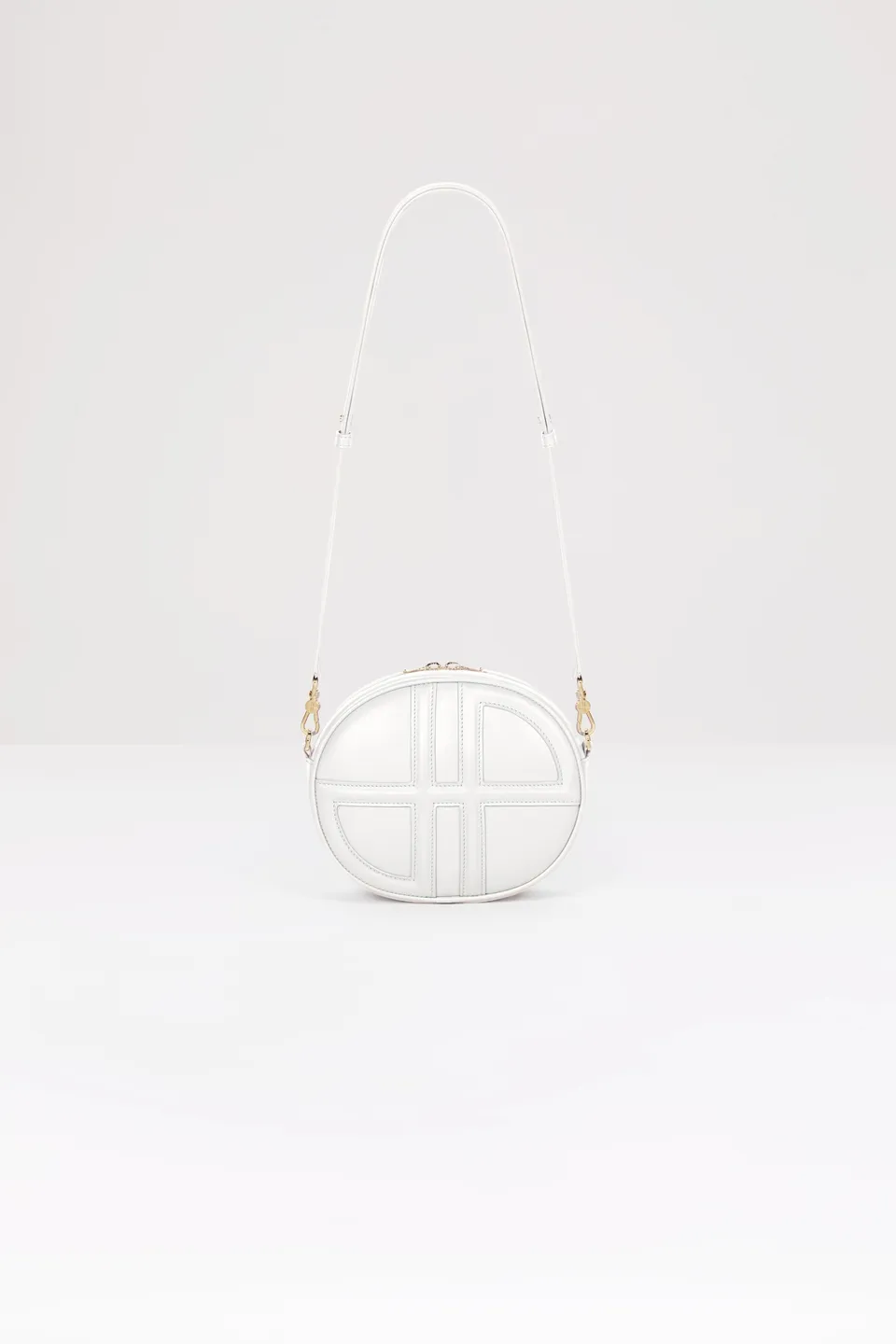 Patou Le JP H23BA004 sac cuir blanc Avalanche TU monogramme 3D
