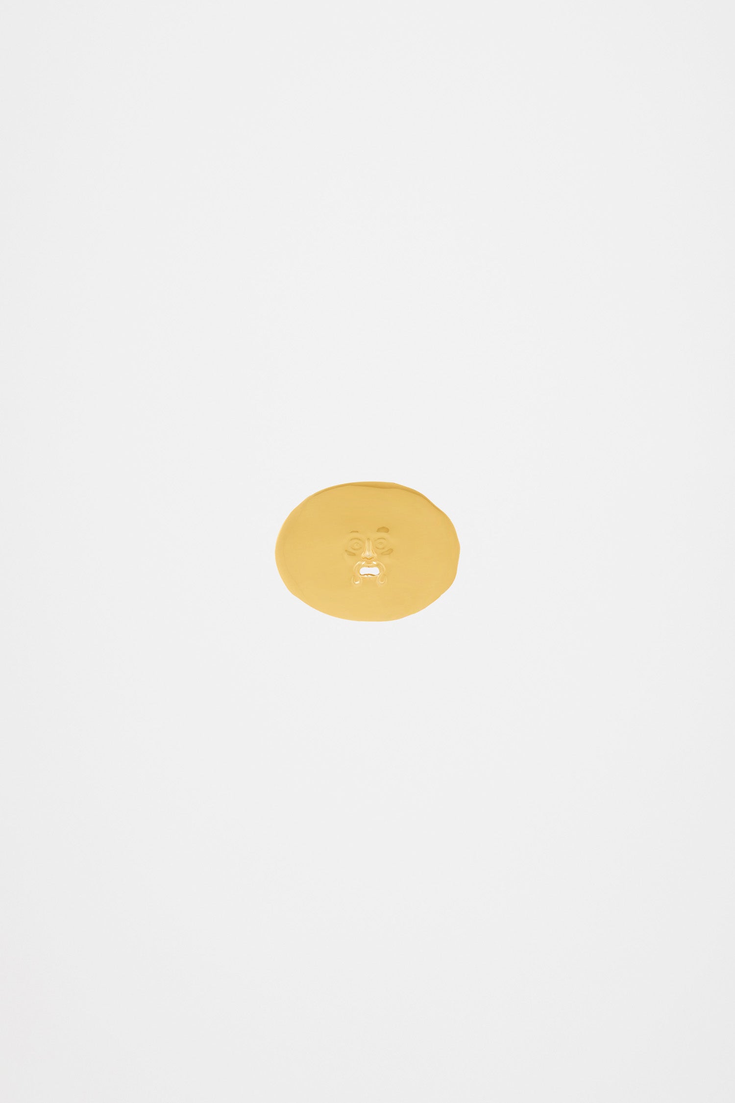 Patou JW026 broche laiton ovale doré TU