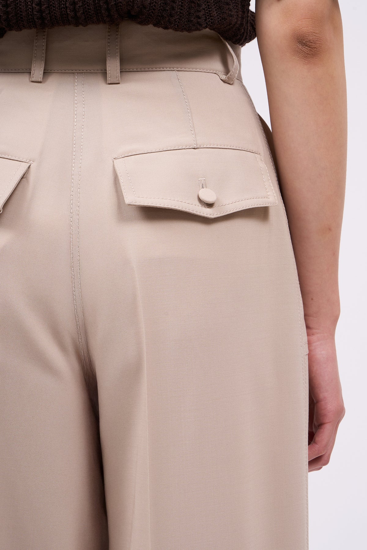 Paul & Joe Tailoring Pantalon CHOISY laine soie taille haute