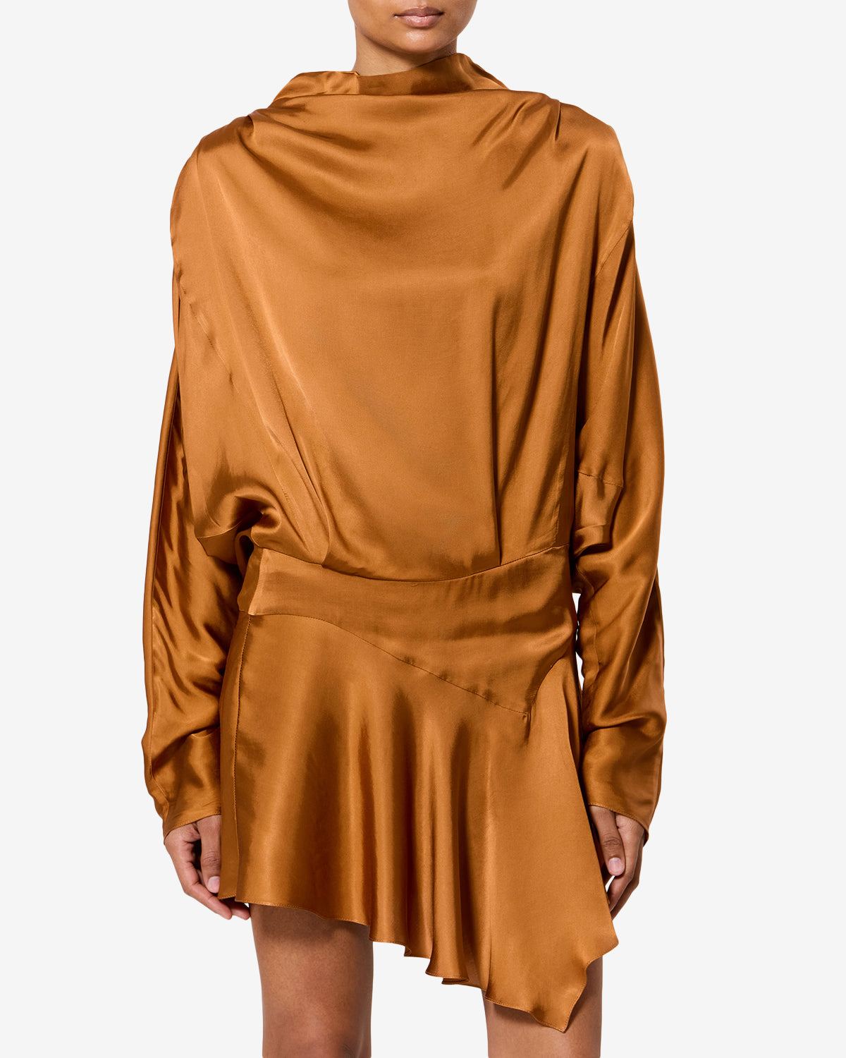Isabel Marant Robes Robe Neline Satin Caramel 36