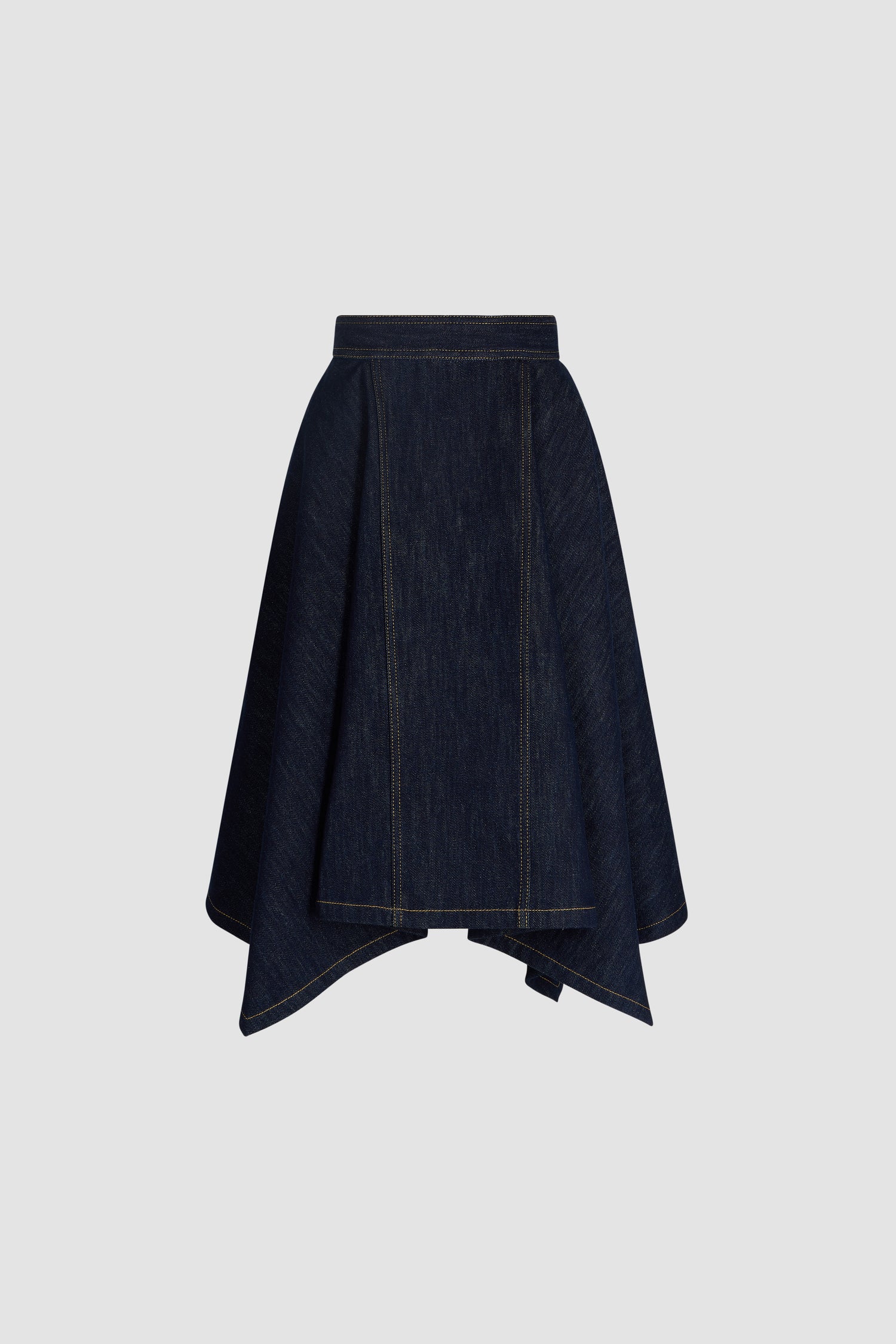 Patou SK125 jupe midi Moonrise Rodeo denim
