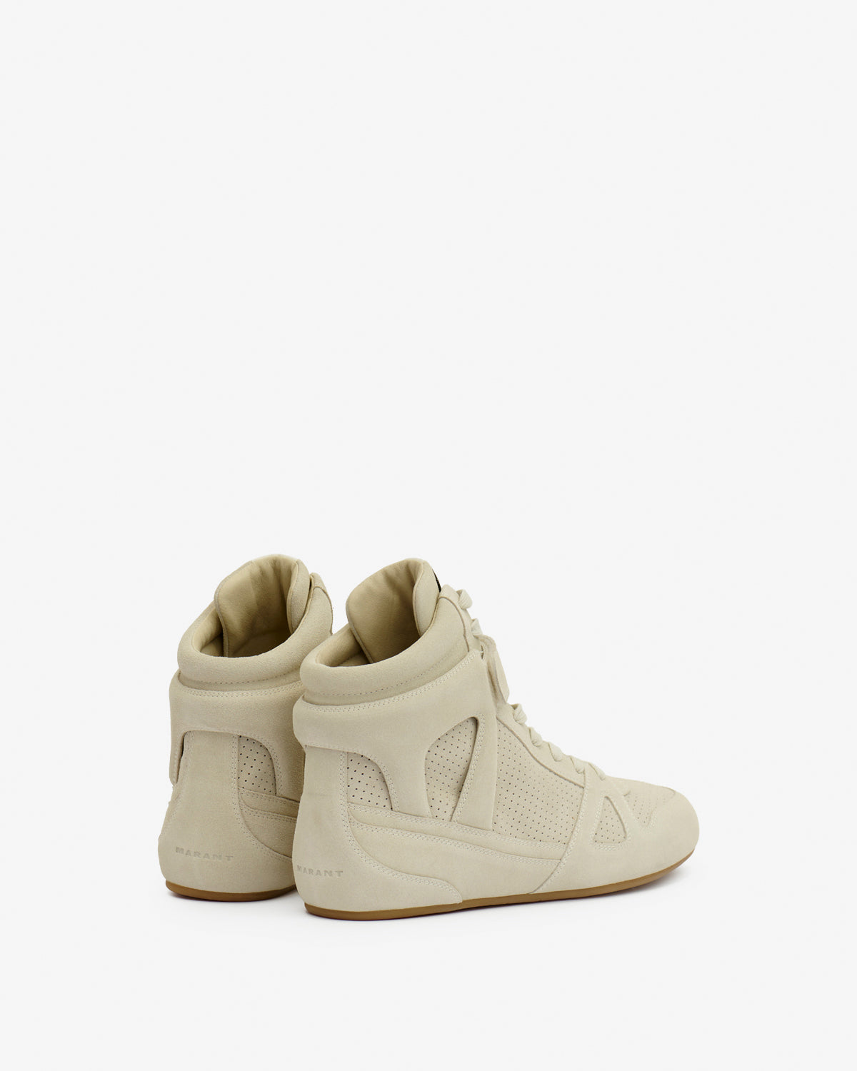 Isabel Marant Sennyh BK0096 baskets montantes beige cuir homme