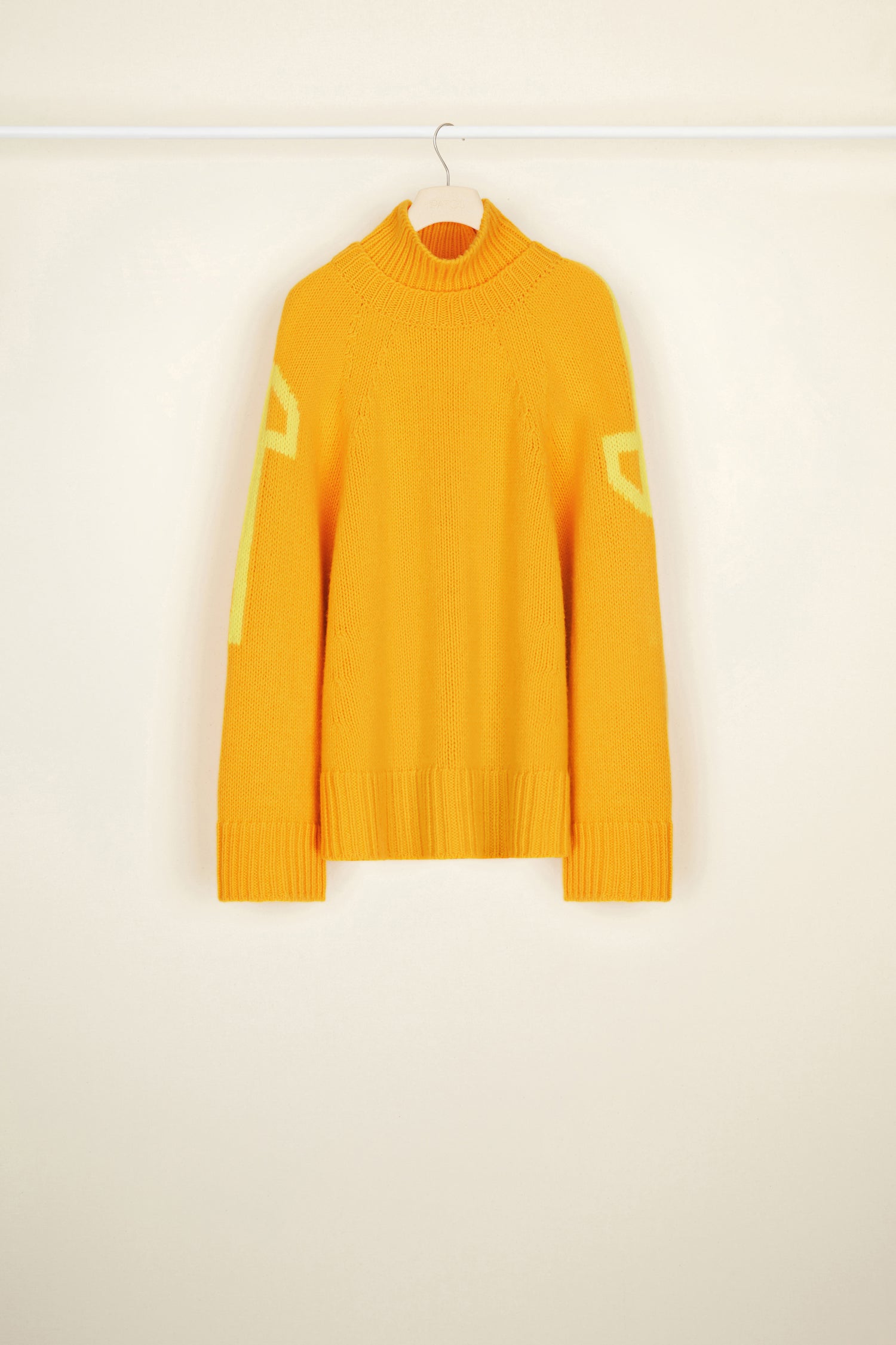Patou KN060 pull oversize laine mandarine