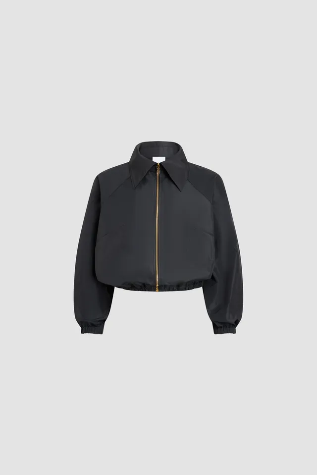 Patou P26OU0450011999B veste noire failles zip doré
