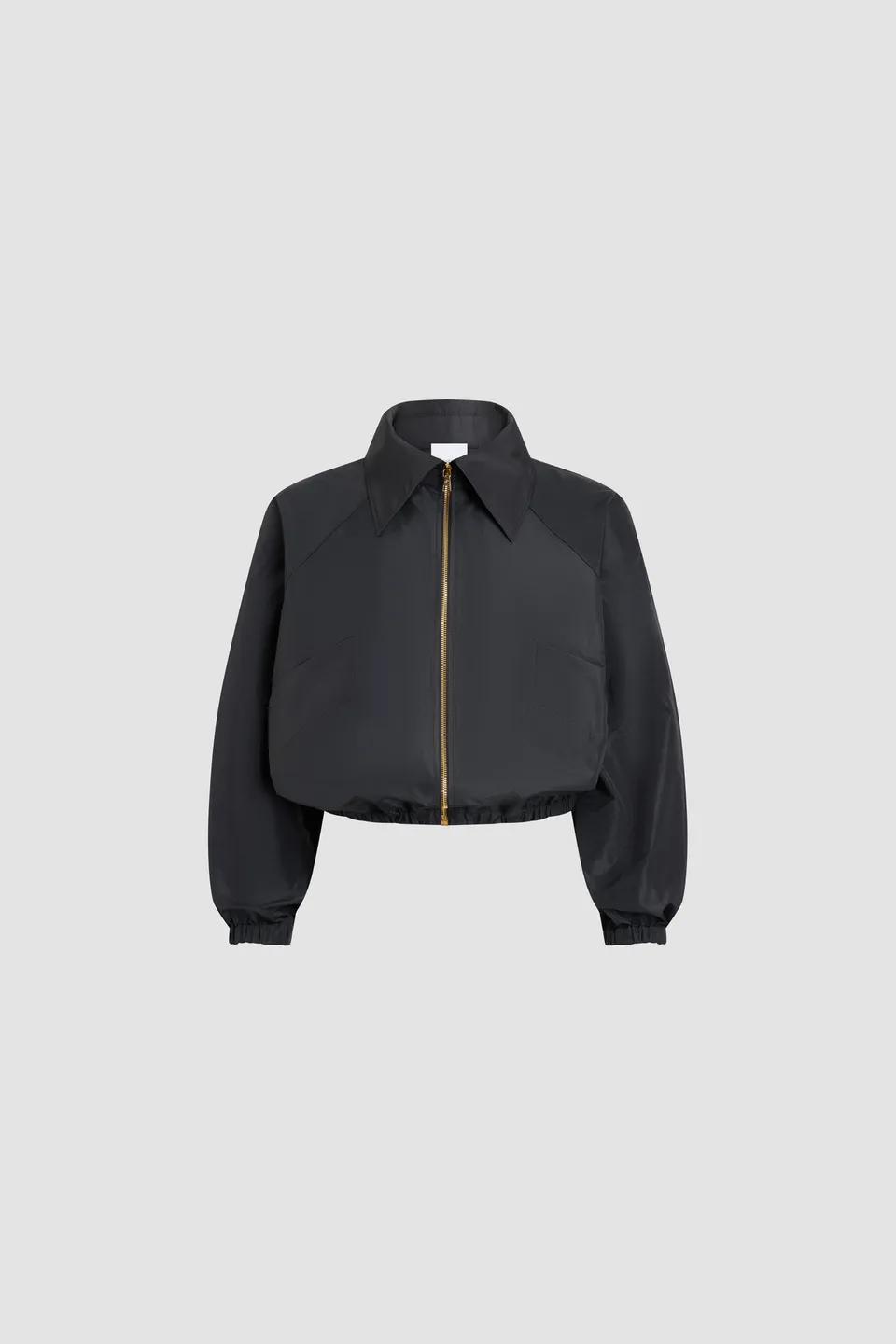 Patou P26OU0450011999B veste noire failles zip doré