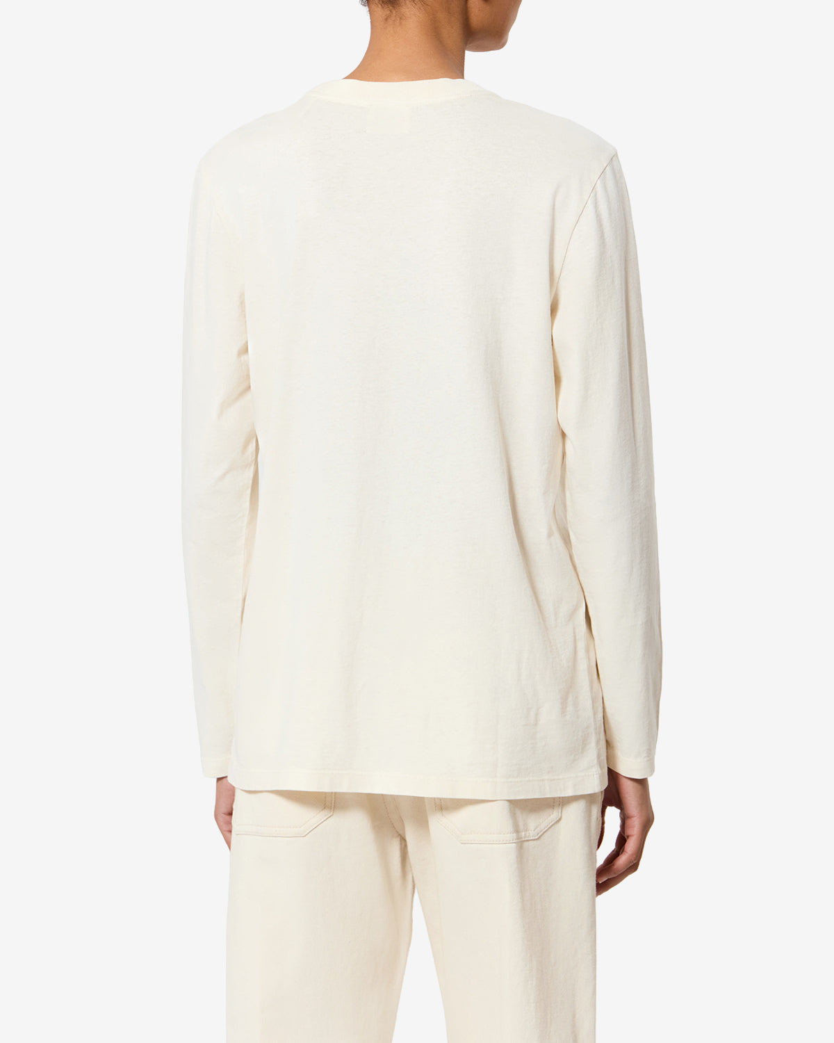 Isabel Marant Martine TS0245 t-shirt écru coton hibiscus
