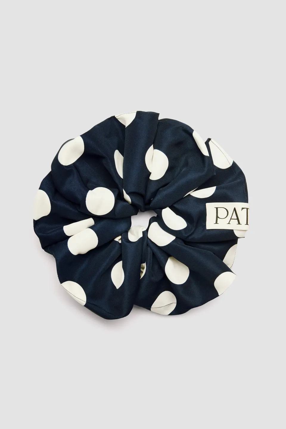 Patou AC059 chouchou volume marine à pois recyclé