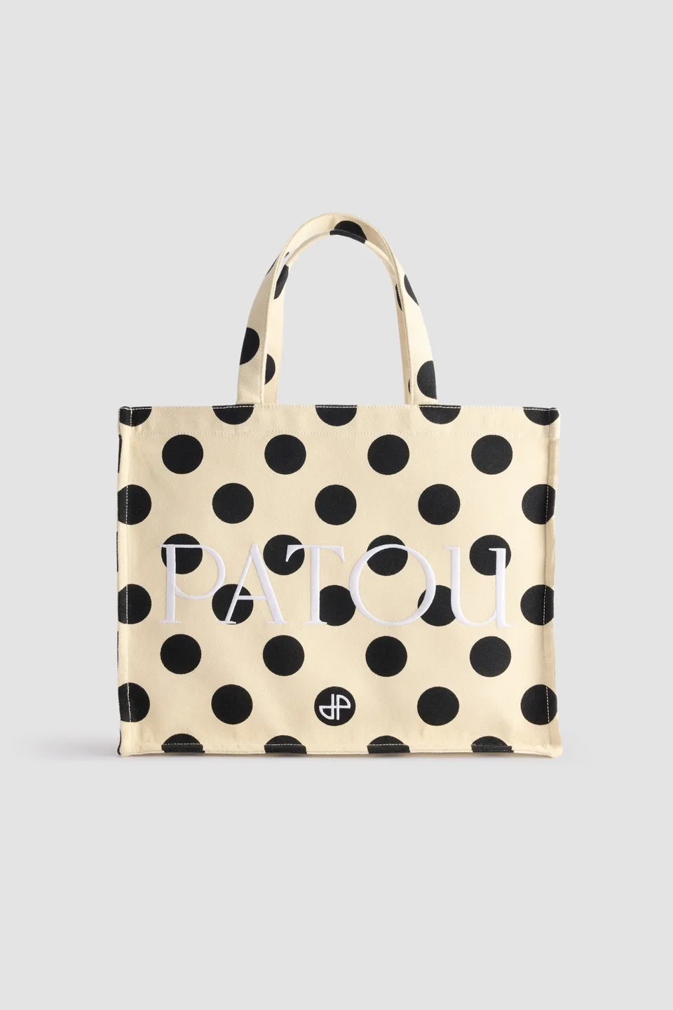 Patou Bags tote Large JP toile pois Angora Dots TU