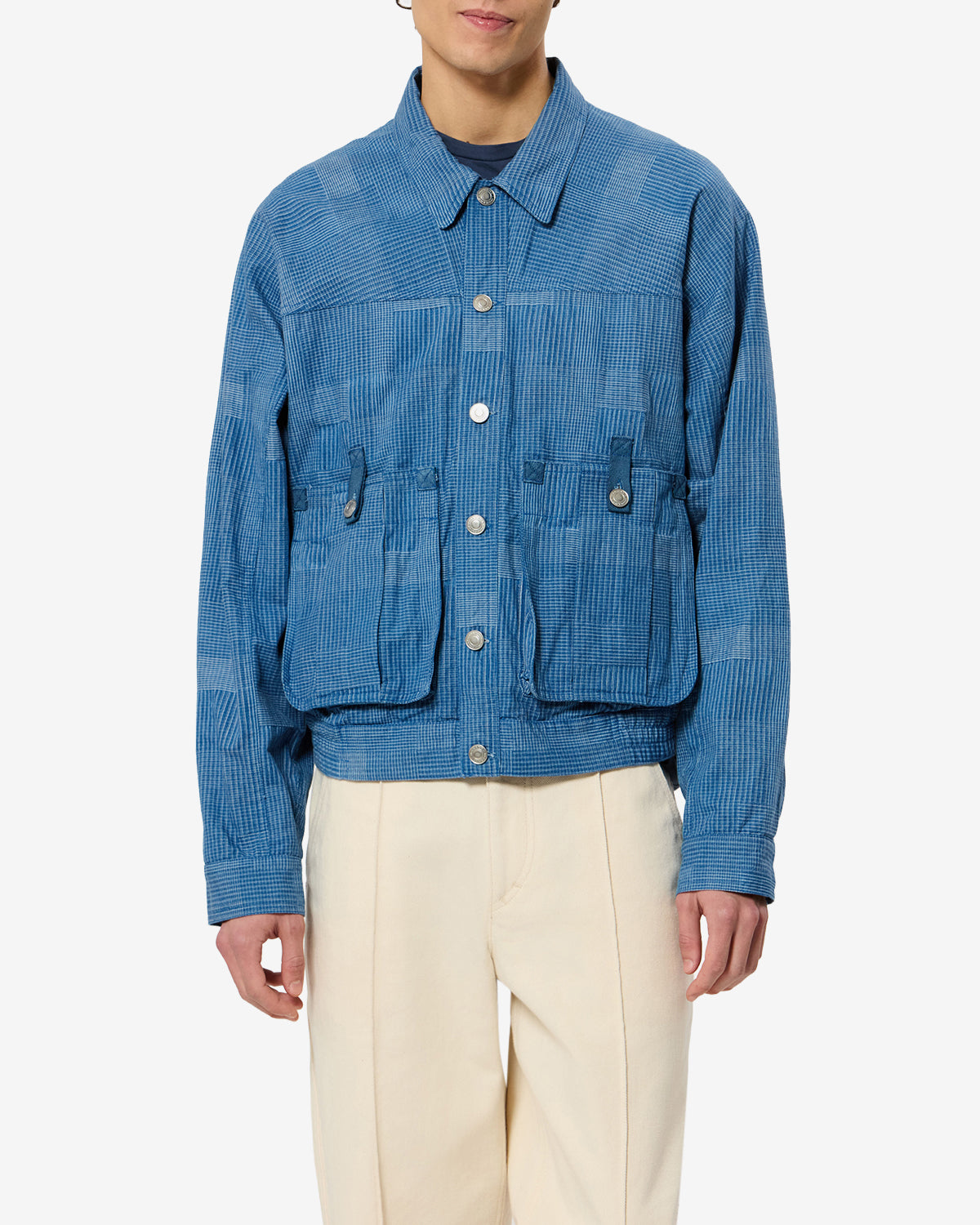 Isabel Marant Darlane VE0786HA-D3E05H veste bleu coton