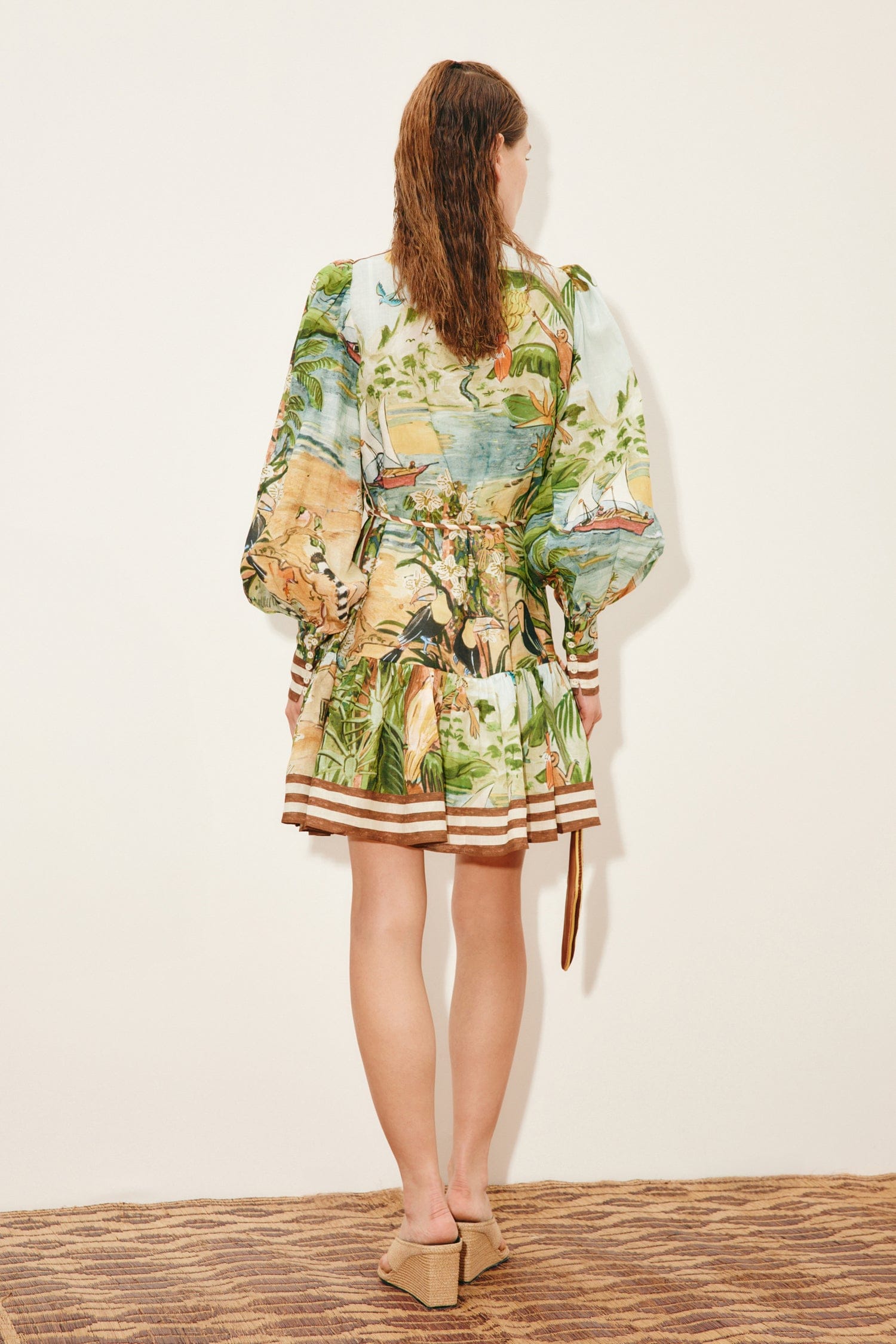 Alemaïs Toucan Tango Mini Dress robe chemisier jungle