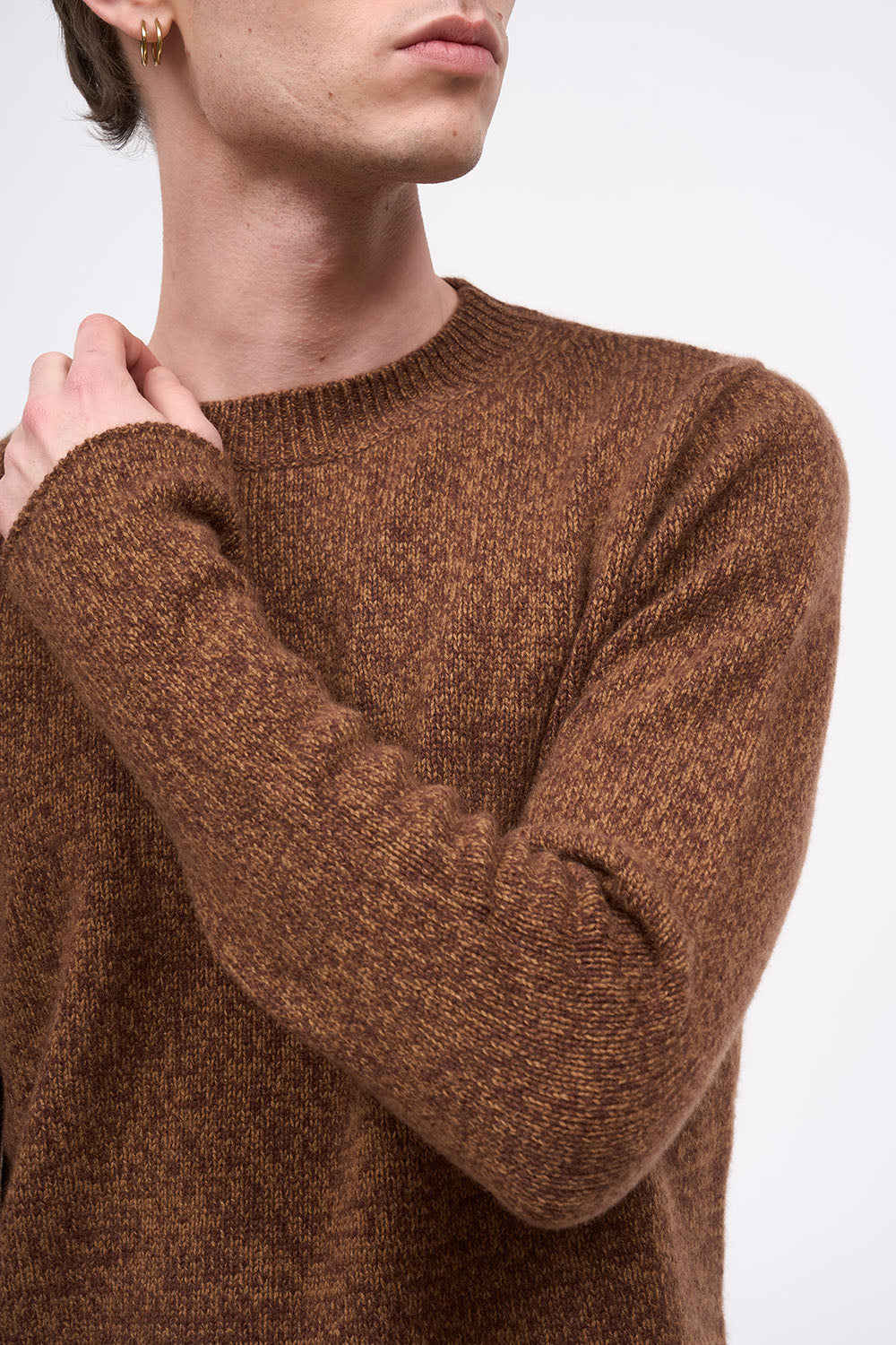 Paul & Joe Philippe pull cachemire marron col rond