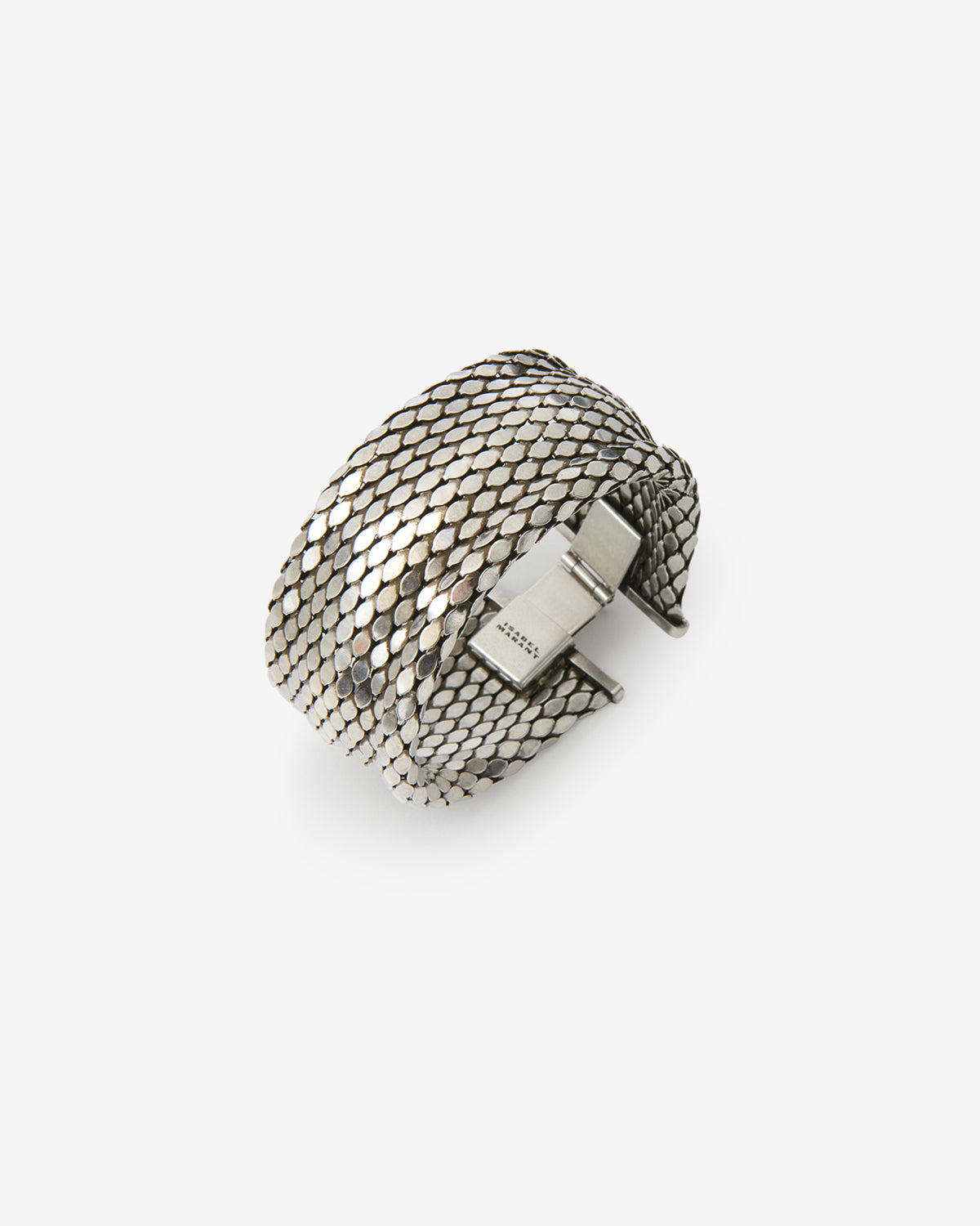 Isabel Marant Gaia bracelet argent laiton rigide 17cm