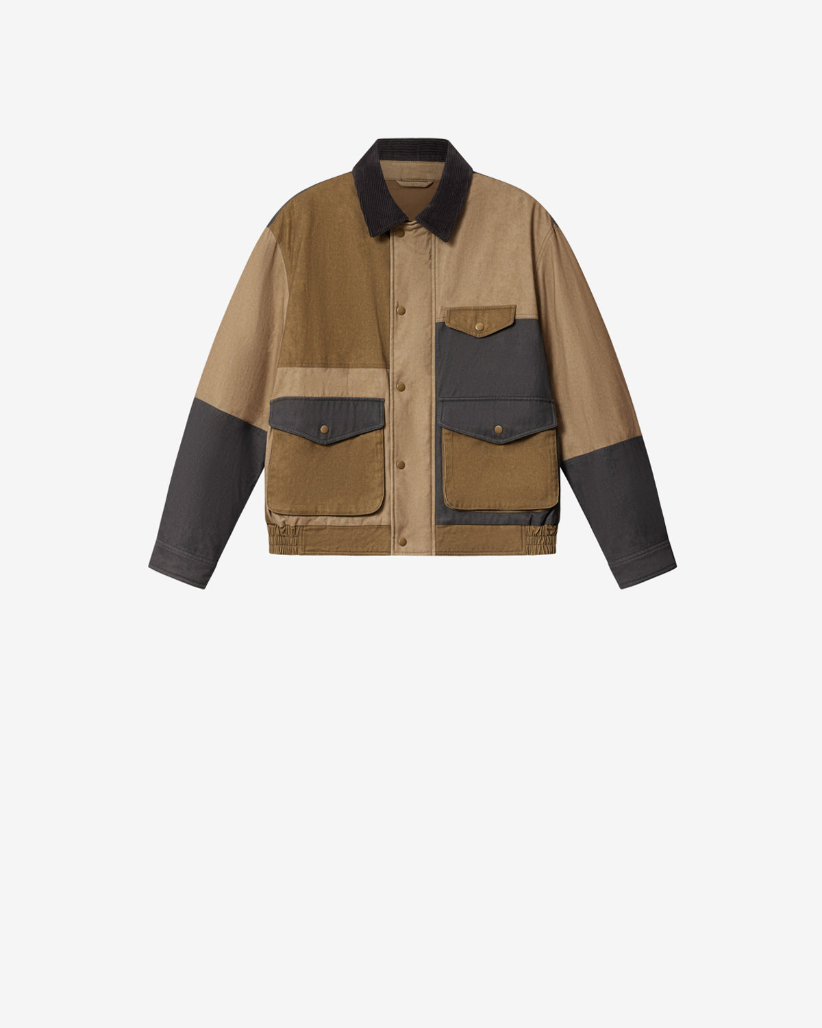 Isabel Marant Tores veste blouson kaki patchwork coton