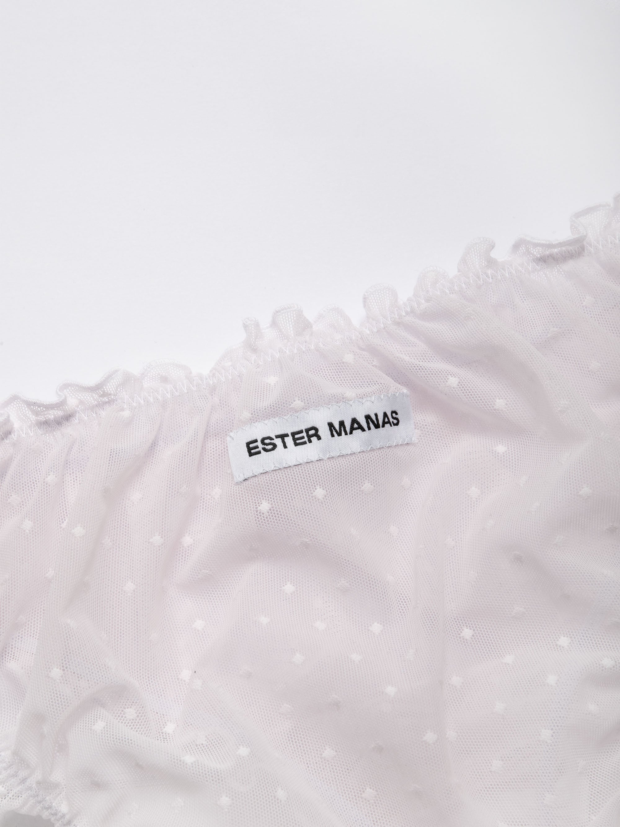 Ester Manas Lingerie Polka Dot Ruffled Panties culotte rose