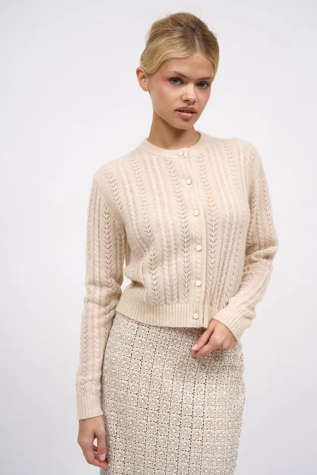 Paul & Joe Novelo cardigan cachemire écru
