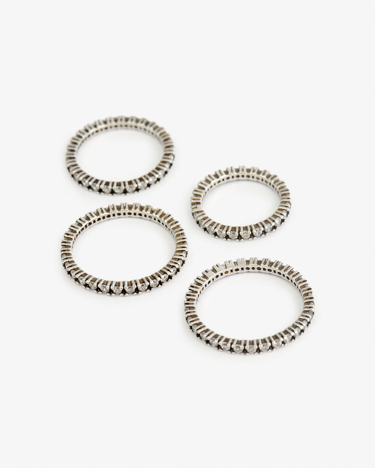 Isabel Marant Lauren BG0025FA bague argenté lot 4 verre