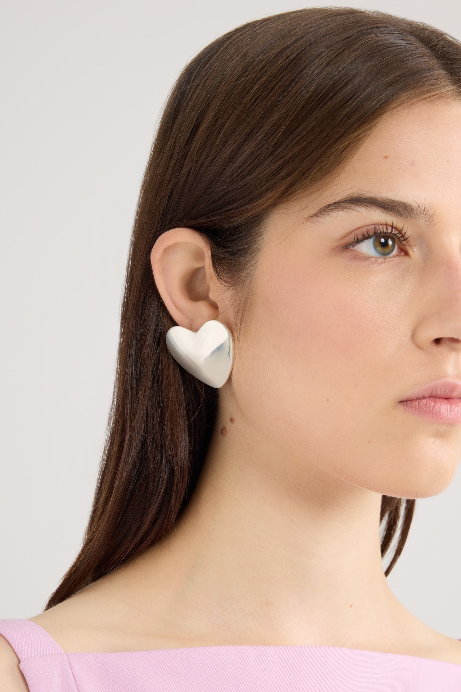 Patou JW143 boucles coeur argent TU clous