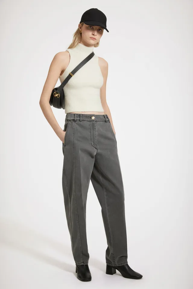 Patou TR032 jean cargo anthracite coton bio 38