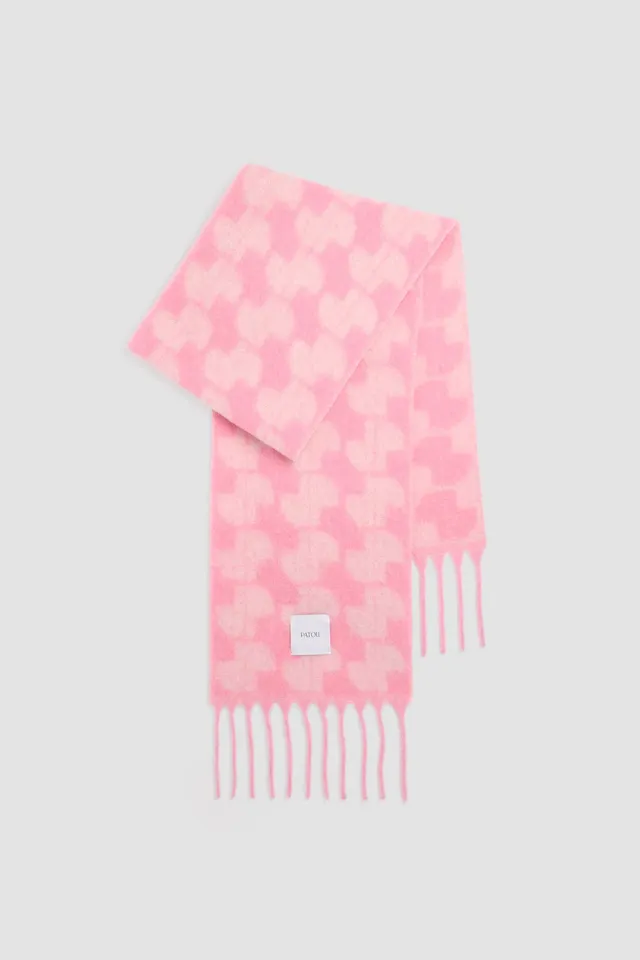 Patou Accessories H25AC0720198458P foulard rose alpaga TU