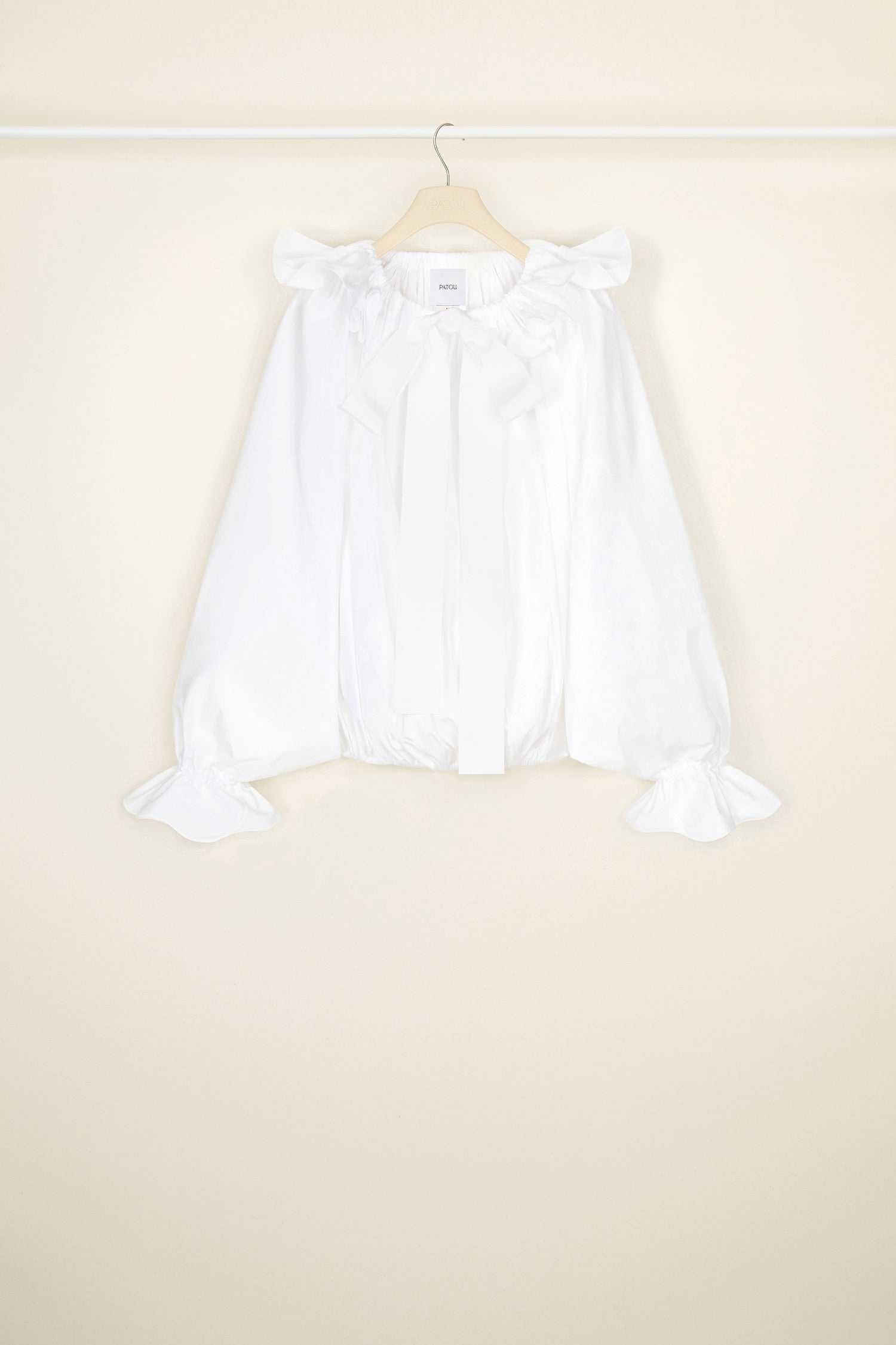 Patou TO027 Top popeline bio blanc taille 38