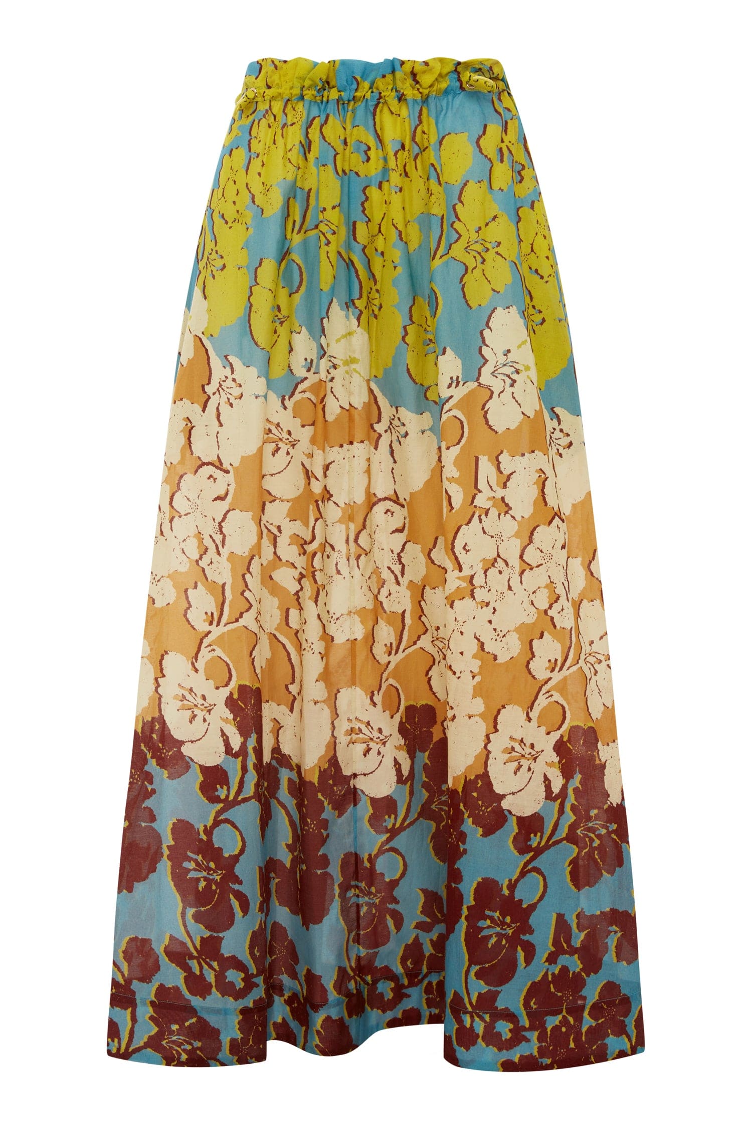 Alemaïs Splice Midi Skirt jupe midi taille 8 coton