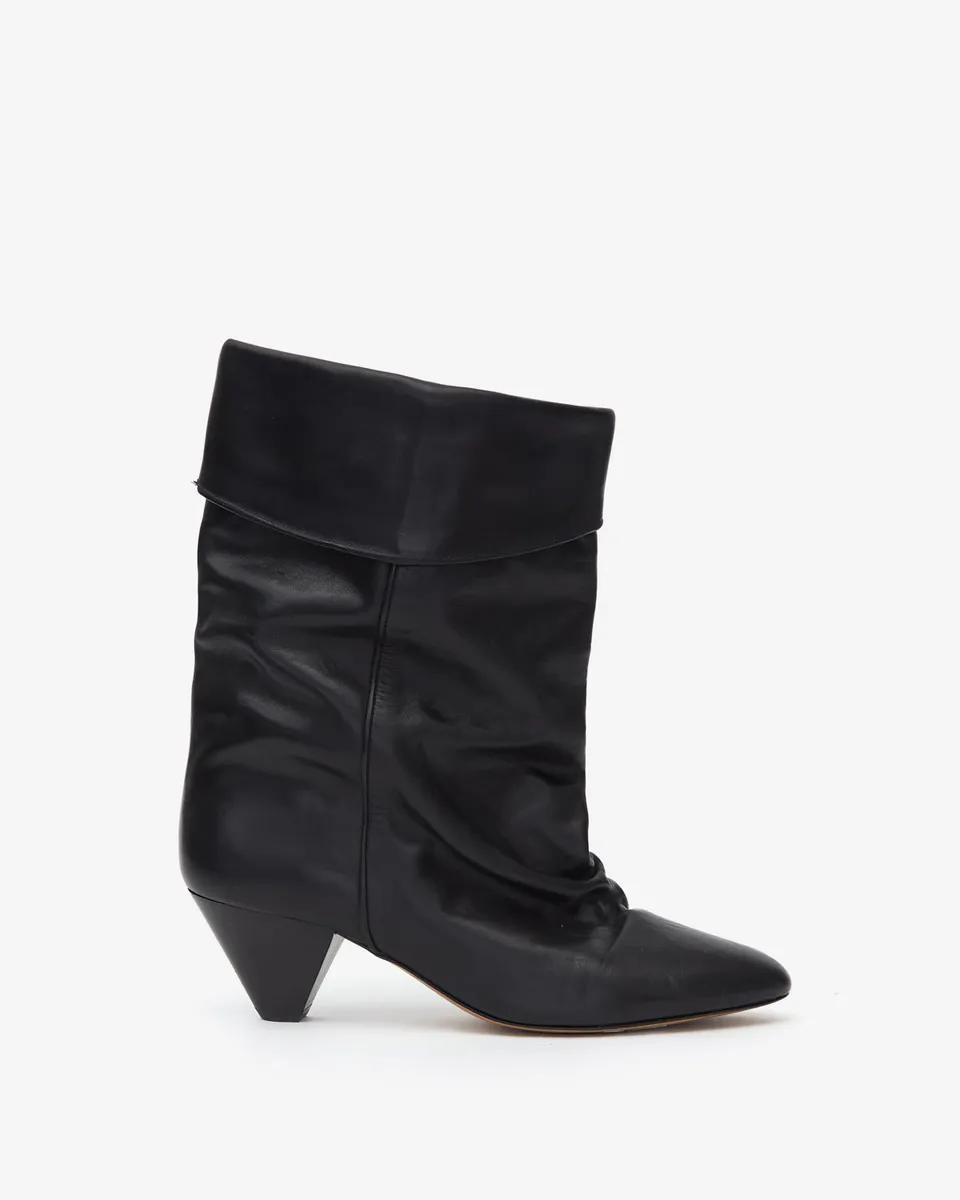 Isabel Marant Dalby bottines noir cuir talon 5,5 cm