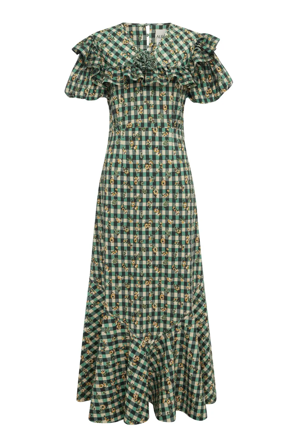 Alemäis Outrider robe midi seersucker floral coton