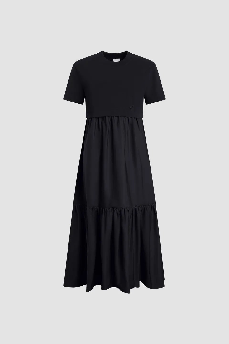 Patou P26JE2489990999B robe midi noire coton bio XS
