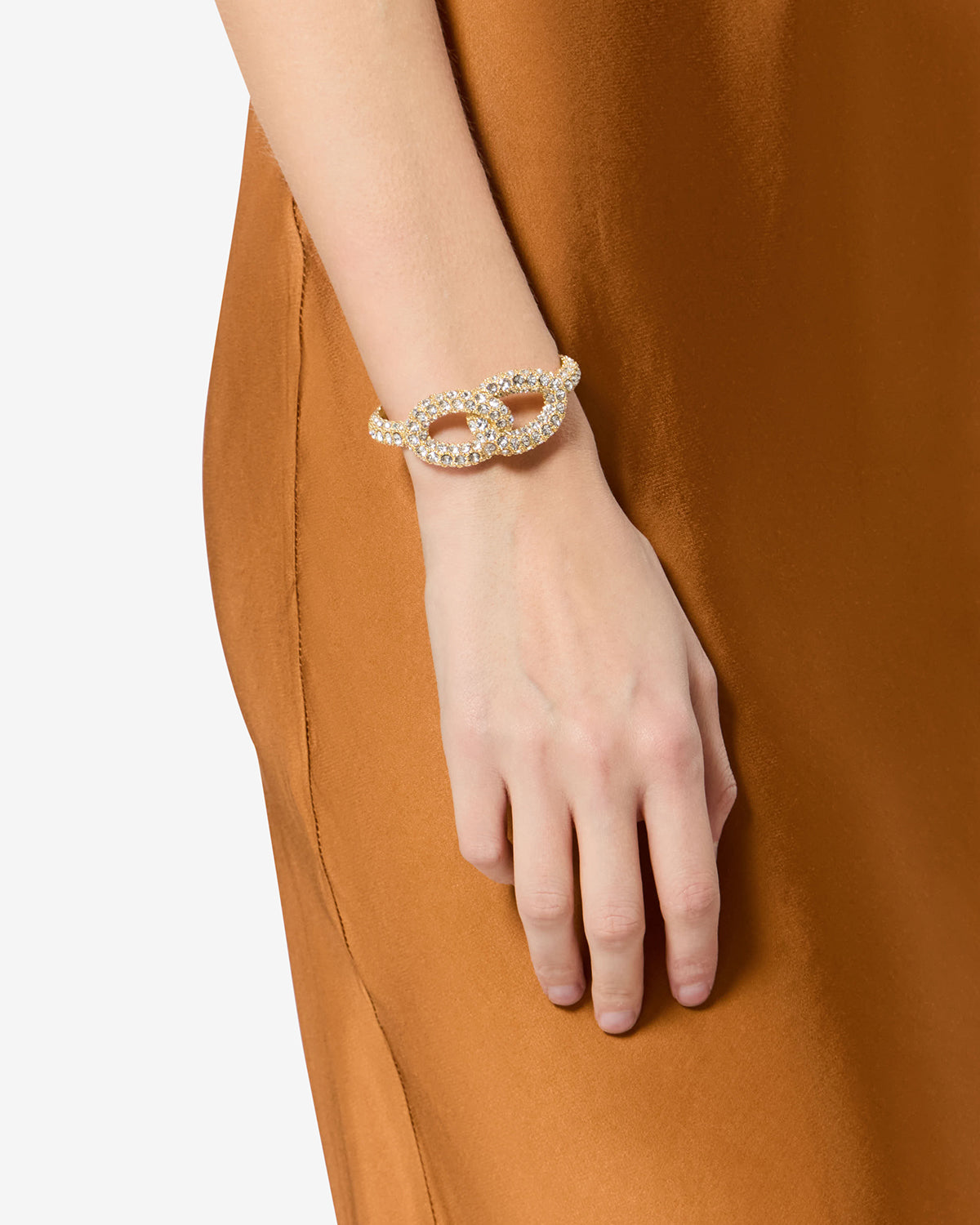 Isabel Marant Funky bracelet jonc doré transparent