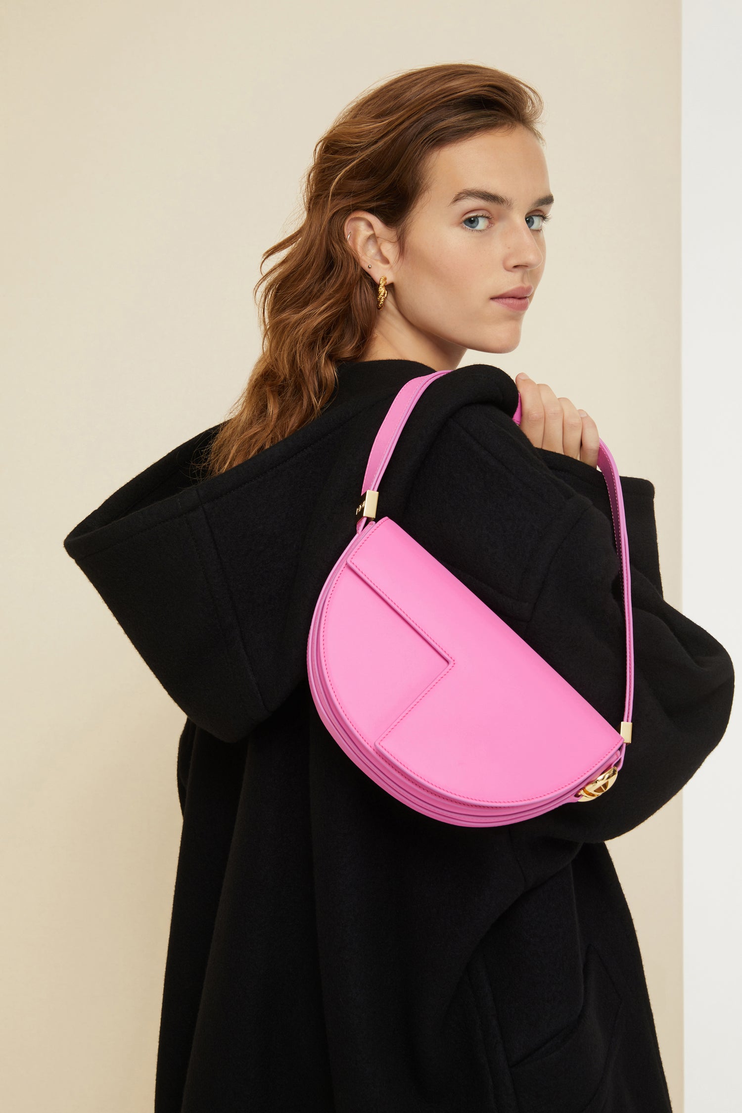 Patou Le Patou P22BA0015003451P sac cuir peony rose
