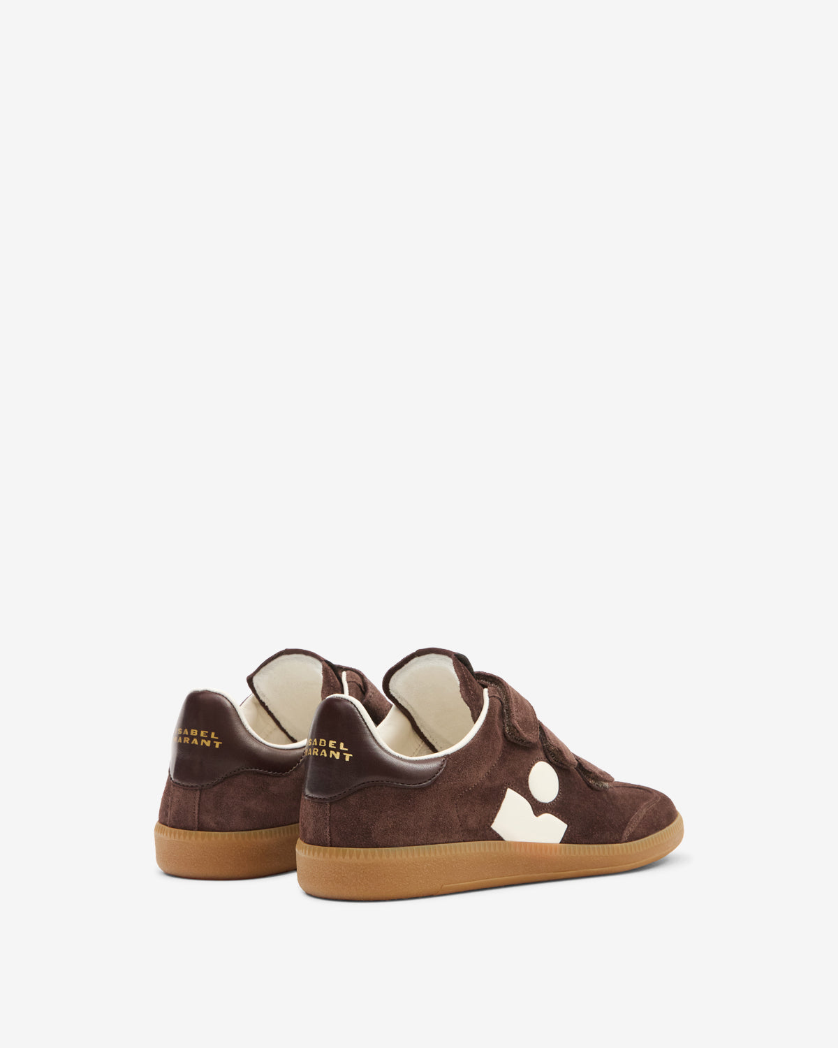 Isabel Marant Beth baskets chocolat cuir velcro