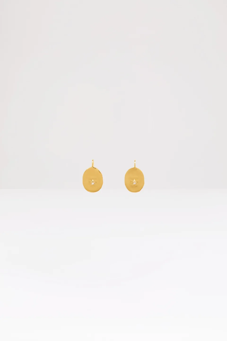 Patou JW046 boucles d'oreilles visage laiton doré