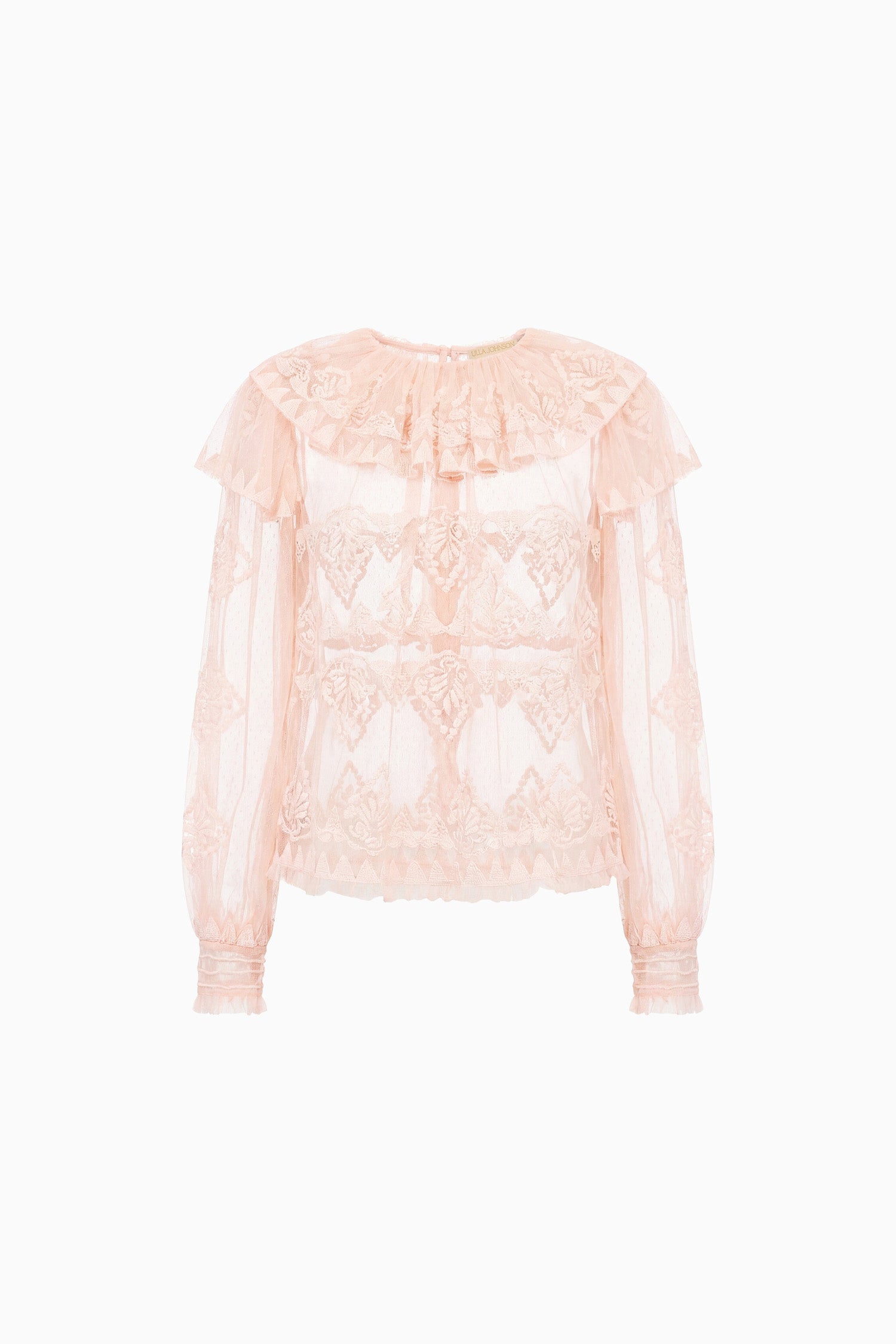 Ulla Johnson Ivy blouse tulle rose Blush