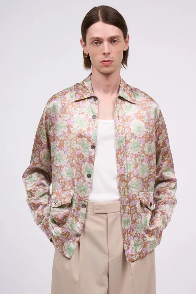Paul & Joe Leonard chemise soie imprimé pivoines