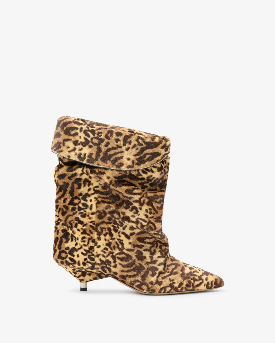 Isabel Marant Edrik bottines léopard fauve talon 4,5 cm